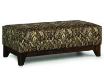 Smith Brother's 1372 Style Fabric Cocktail Ottoman.