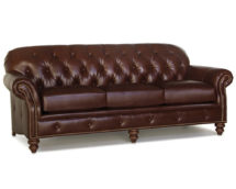 Smith Brother's 396 Style Leather Sofa.