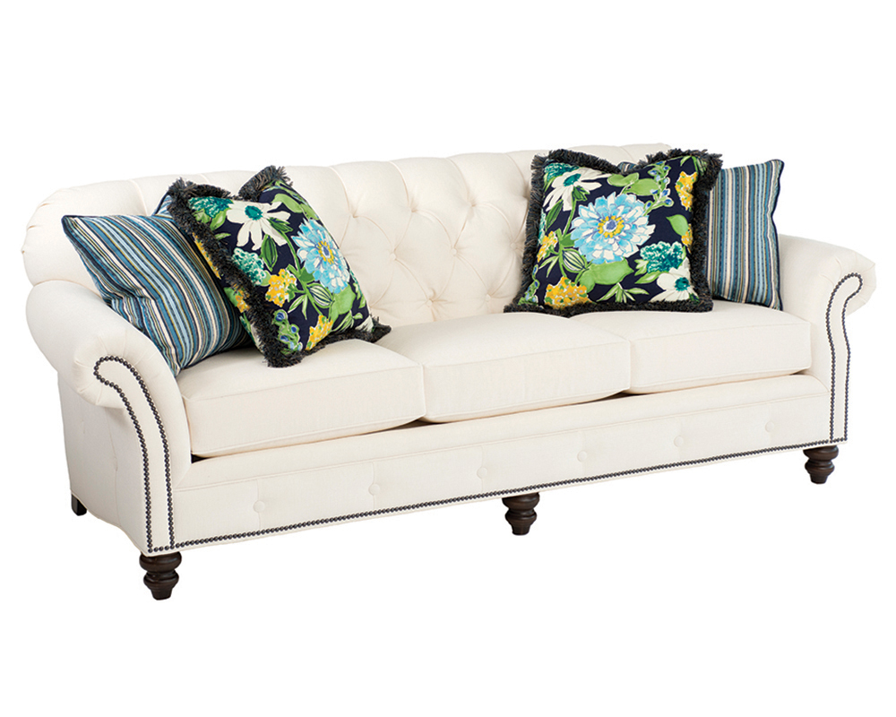 Smith Brother's 396 Style Fabric Sofa.