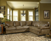 Smith Brother's 5221 Style Leather Sectional.