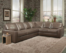 Smith Brother's 8141 Style Leather Sectional.