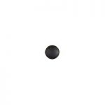 Small black circular drawer knob.