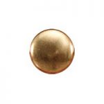 Brass circular knob.
