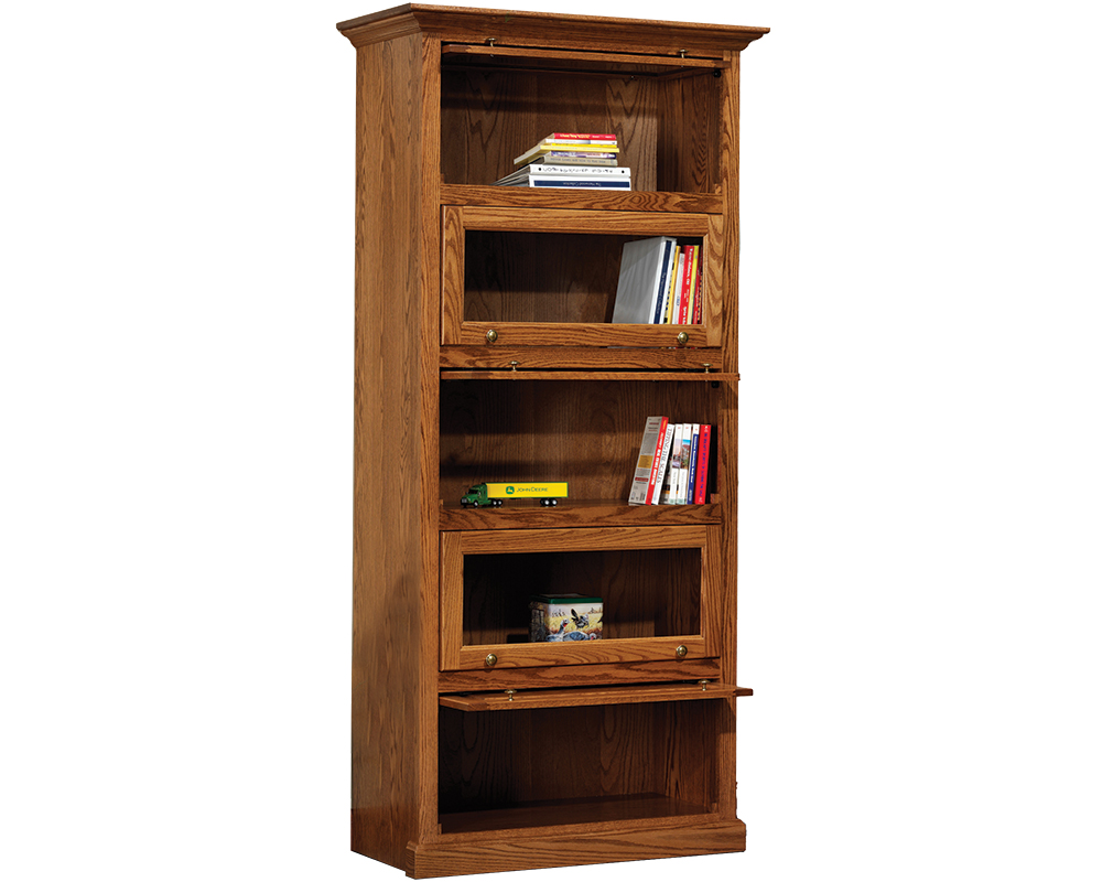 Highland Barrister Bookcase, w/ Doors Open.