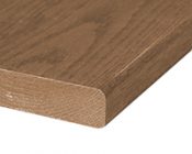 Bullnose style edging.