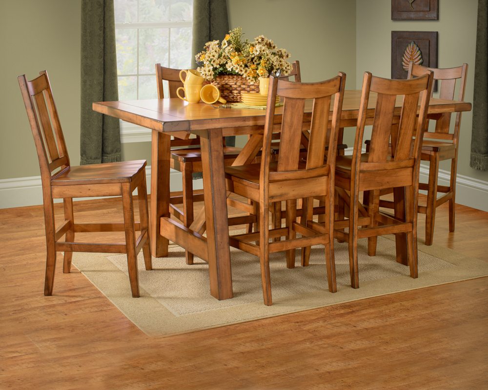 Aspen dining room table and chairs set.