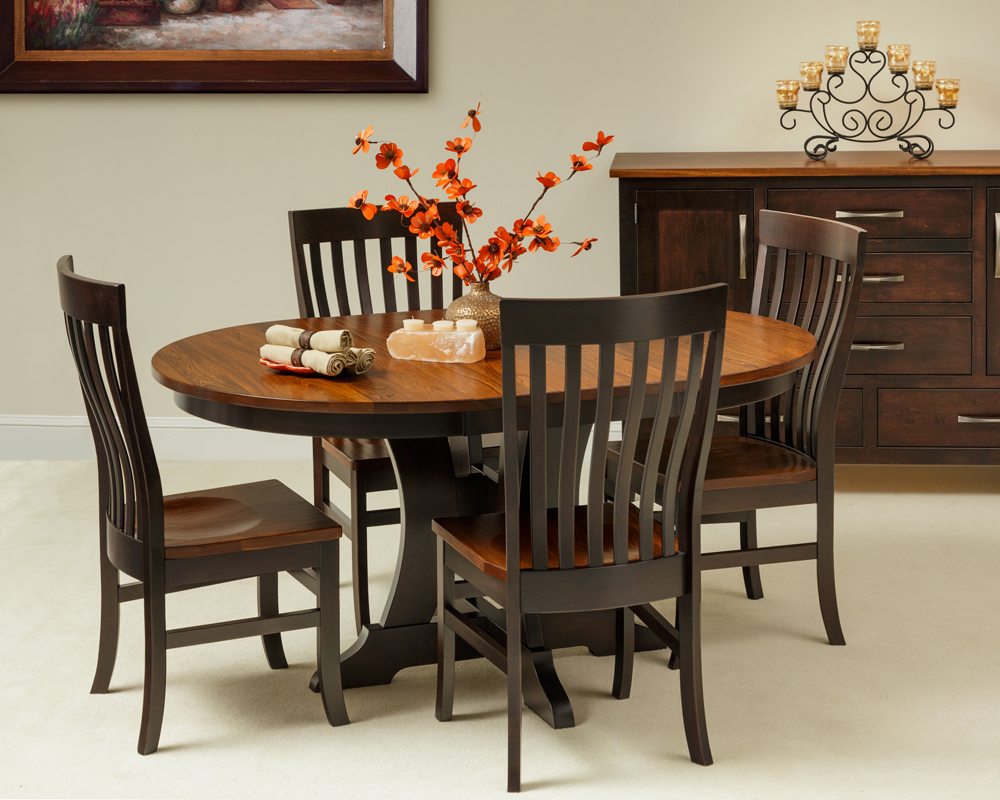 Douglas dining set with table and chairs.