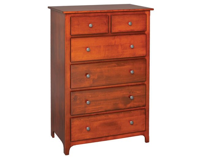 AmishMade Plymouth 6 Drawer Chest Green Acres Home Furnishings