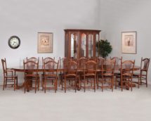 Scranton large dining table with chairs.