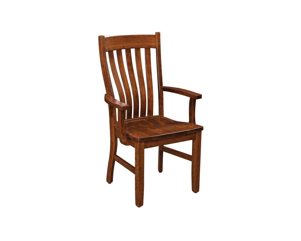 Sutter mills dining chair with arms.