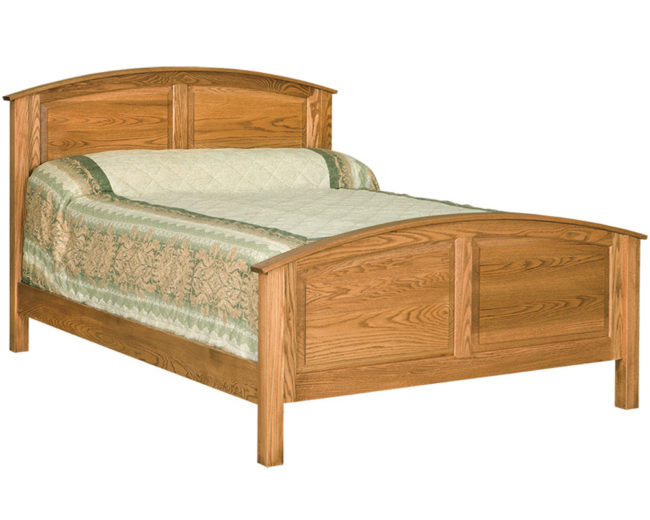 Curved Raised Panel Bed Green Acres Home Furnishings
