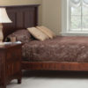 Lexington Bedroom Collection, with Lexington 1 Door Large Nightstand and Lexington Bed.