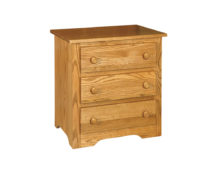 Shaker 3 Drawer Nightstand.