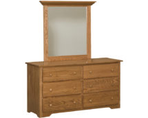 Shaker 6 Drawer Dresser.