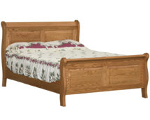 Raised Panel Sleigh Bed.