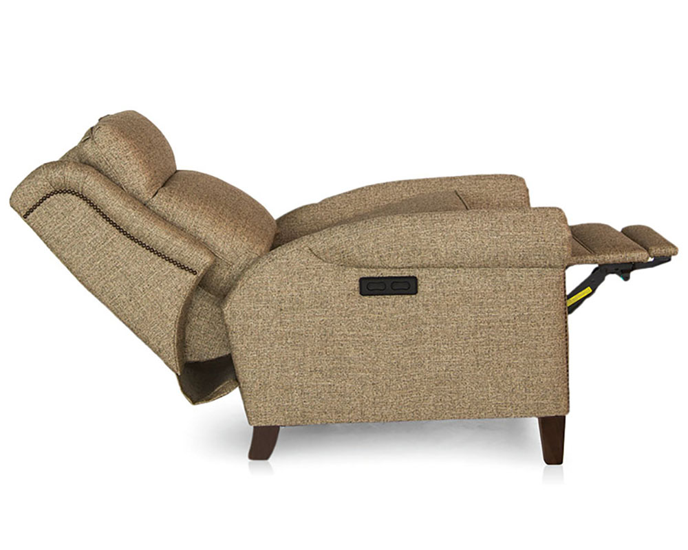 Smith Brother's 730 Style Fabric Recliner Chair, raised view of headrest.