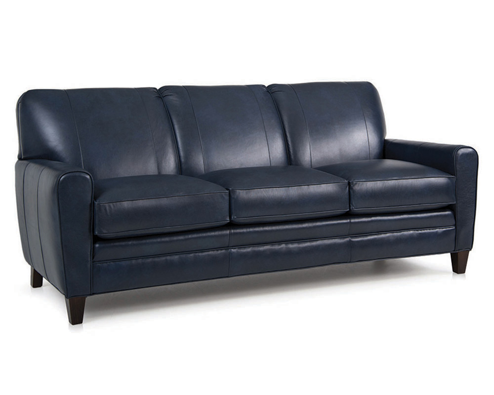 Smith Brother's 225 Style Leather Sofa.