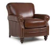 Smith Brother's 383 Style Leather Chair.