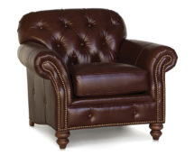 Smith Brother's 396 Style Leather Chair.