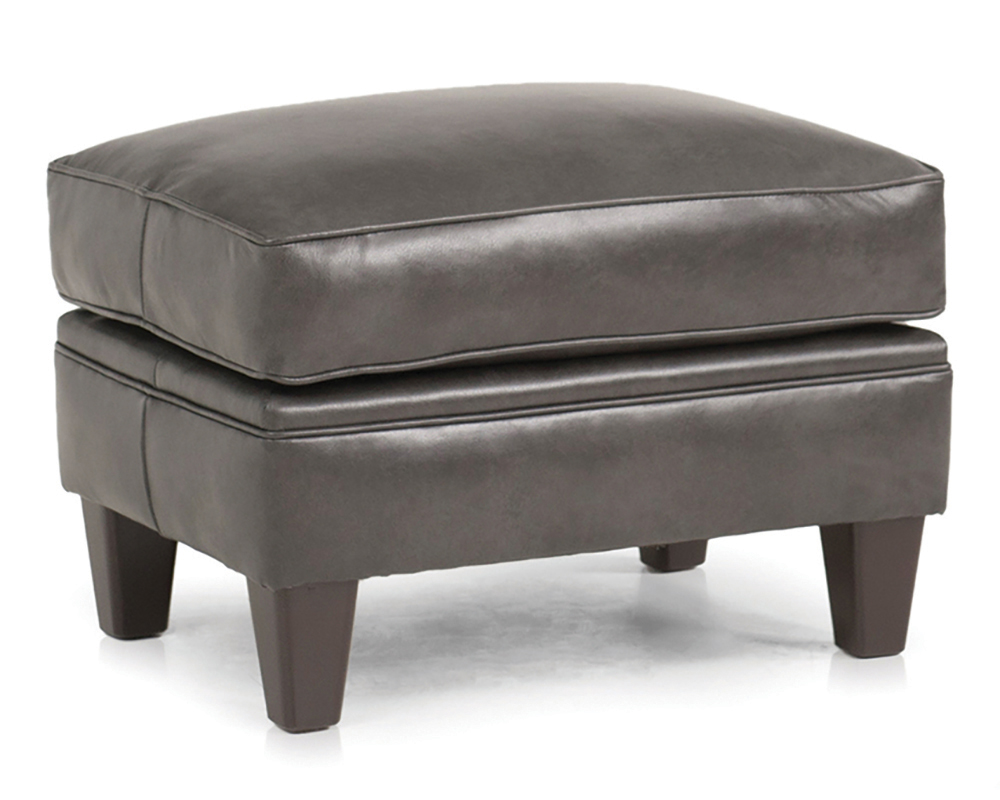 Smith Brother's 234 Style Leather Ottoman.