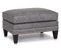 Smith Brother's 243 Style Leather Ottoman.