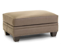 Smith Brother's 253 Style Leather Ottoman.