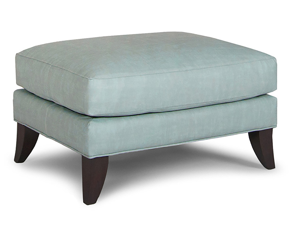 Smith Brother's 256 Style Leather Ottoman.
