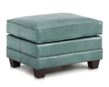 Smith Brother's 366 Style Leather Ottoman.