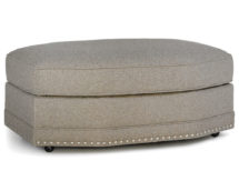 Smith Brother's 393 Style Fabric Angular Ottoman.