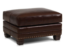 Smith Brother's 393 Style Leather Ottoman.