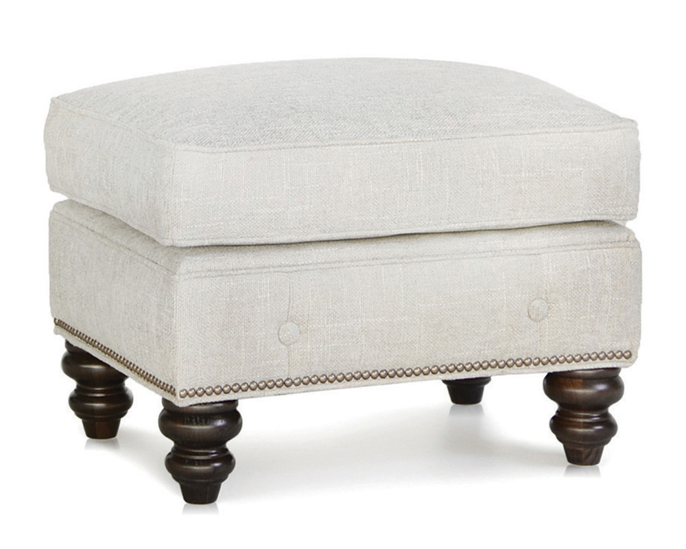 Smith Brother's 396 Style Fabric Ottoman.