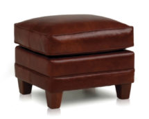 Smith Brother's 397 Style Leather Ottoman.