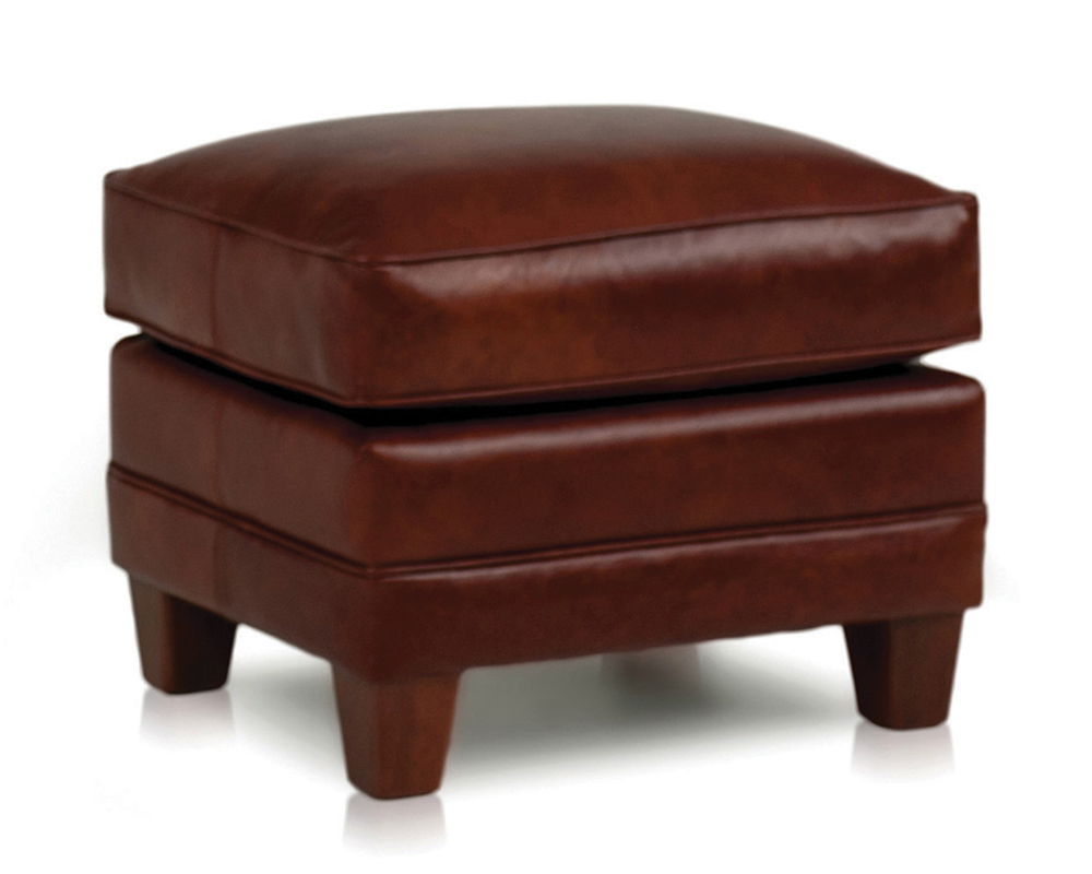 Smith Brother's 397 Style Leather Ottoman.
