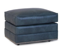 Smith Brother's 500 Style Leather Ottoman.