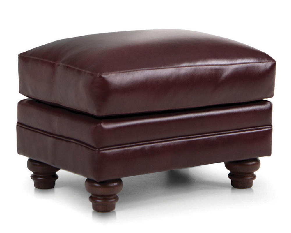 Smith Brother's 522 Style Leather Ottoman.