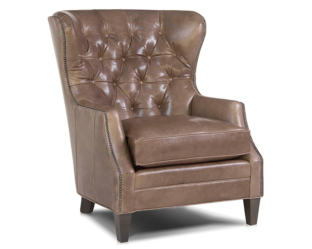 Smith Brother's 527 Style Leather Chair.