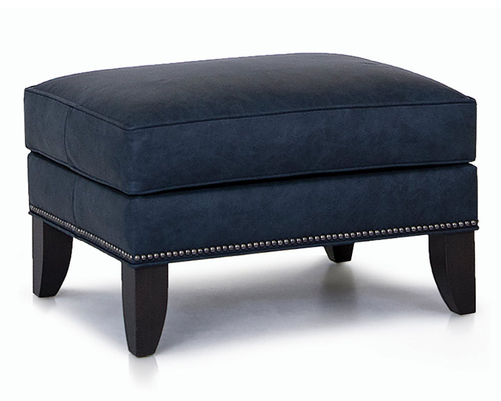 Smith Brother's 530 Style Leather Ottoman.