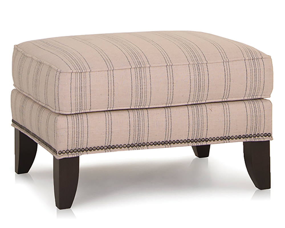 Smith Brother's 530 Style Fabric Ottoman.