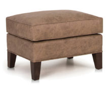 Smith Brother's 825 Style Leather Ottoman.