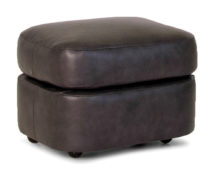 Smith Brother's 986 Style Leather Ottoman.