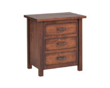 Mountain Lodge 3 Drawer Nightstand.