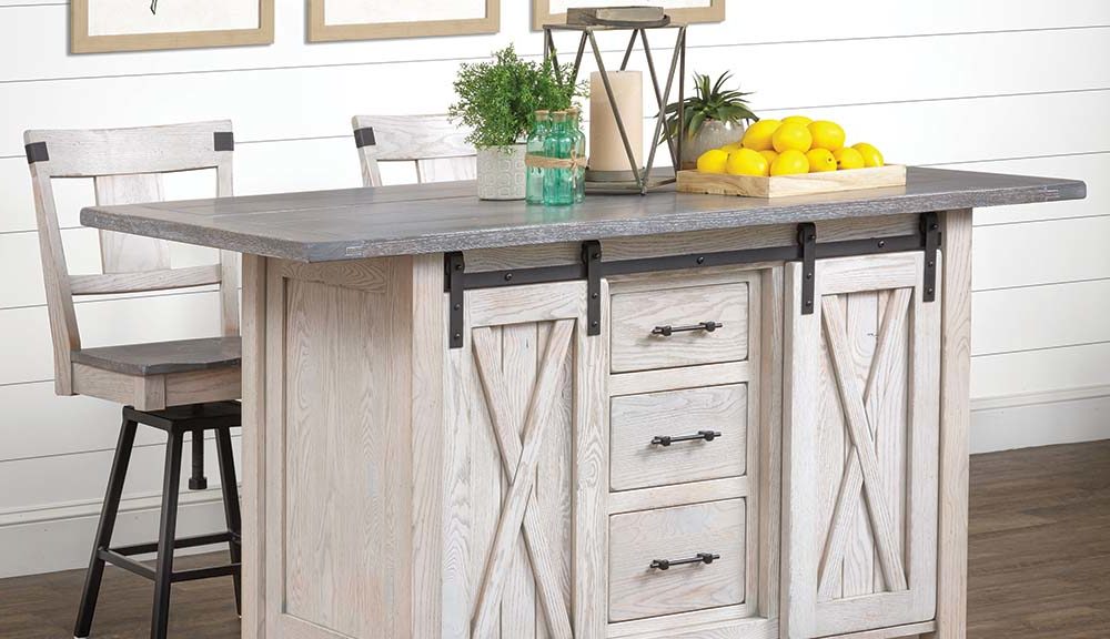 Lahoma Amish Kitchen Islands.