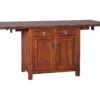 Ancient Mission Island-Small, Hand Planed Top w/ 2 12" Leaves.