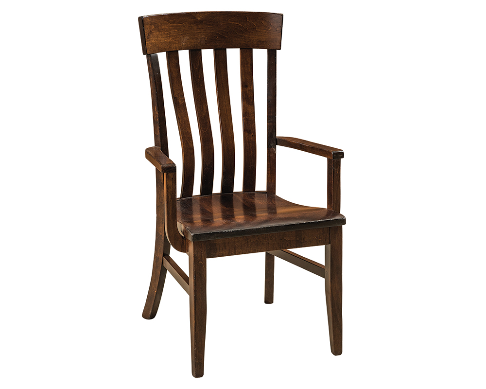 Galena Arm Chair, Solid Color.
