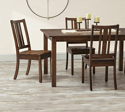 Eco Collection, focus on wooden dining chairs, Lancaster Legacy.