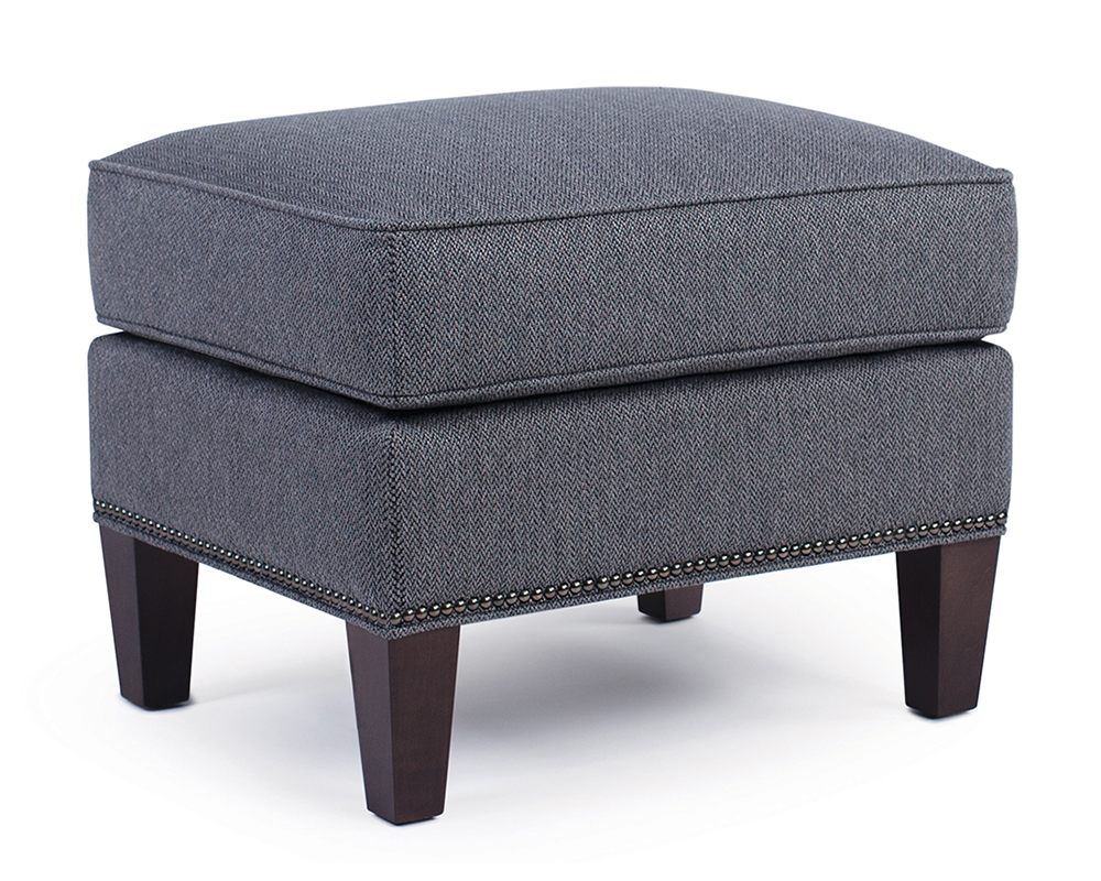 Smith Brother's 541 Style Fabric Ottoman.