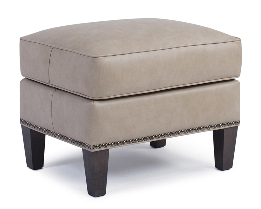 Smith Brother's 541 Style Leather Ottoman.
