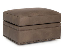 Smith Brother's 550 Style Leather Ottoman.