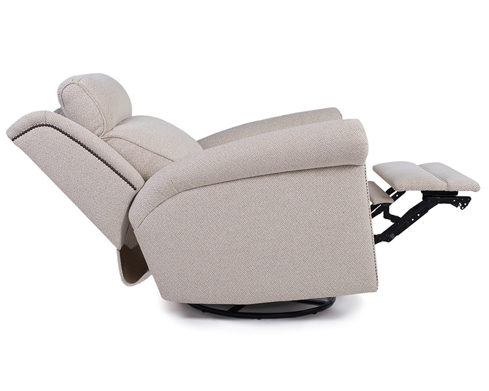 Smith Brother's 737 Fabric Recliner Chair, adjustable headrest.