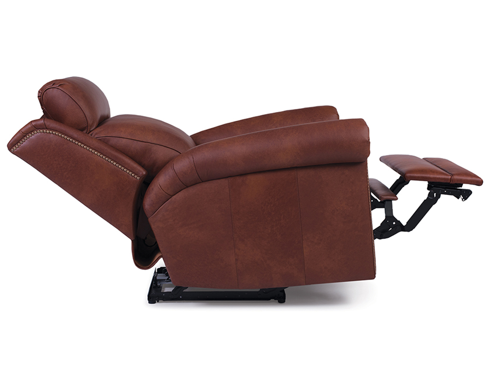 Smith Brother's 737 Leather Recliner with adjustable headrest.